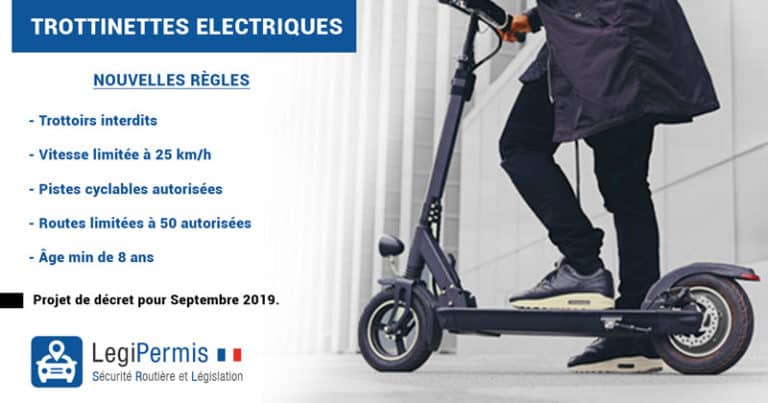 Les règles de circulations pour les trottinettes en France en avril 2021