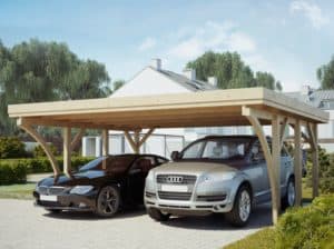 abri de voiture pour 2 voitures