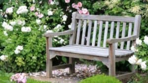 banc de jardin ancien