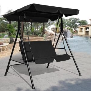 balancelle de jardin noire