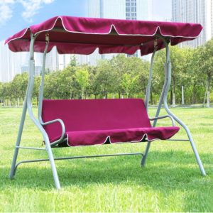 balancelle de jardin rouge