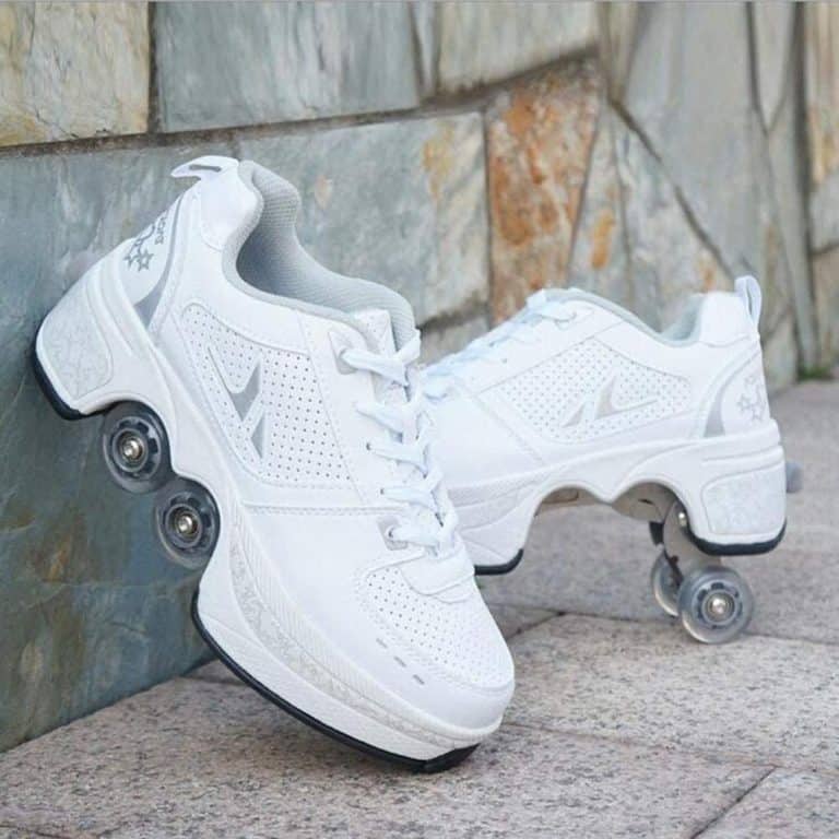 Surwin Mode Roller Adolescents/Enfant, Chaussures Enfant avec roulettes, Chaussures à roulettes Retractable Détachable, Chaussure Roller Fille/Garçon, Basket Roller 30-40 EU (Noir,30