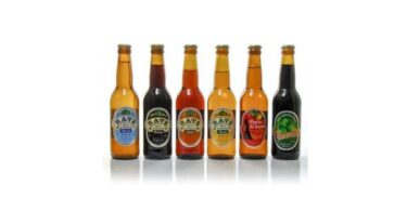 six bouteilles de bière