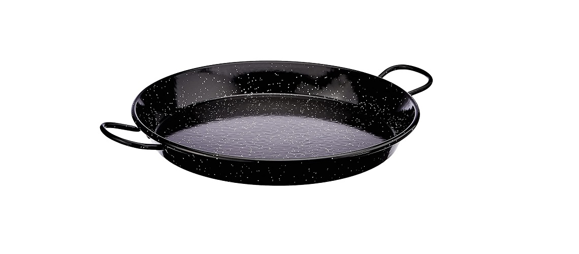 LACOR - 60182 - Paellera Hierro Smalt, Mini Paellera, Sartén para Paellas, Ideal para Presentar, Servir y Cocinar, Cubierta con Acero Esmaltado, 32 cm LACOR - 60182 - Paellera Hierro Smalt, Mini Paellera, Sartén para Paellas, Ideal para Presentar, Servir y Cocinar, Cubierta con Acero Esmaltado, 32 cm