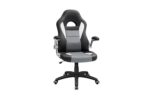 un fauteuil gamer gris et noir