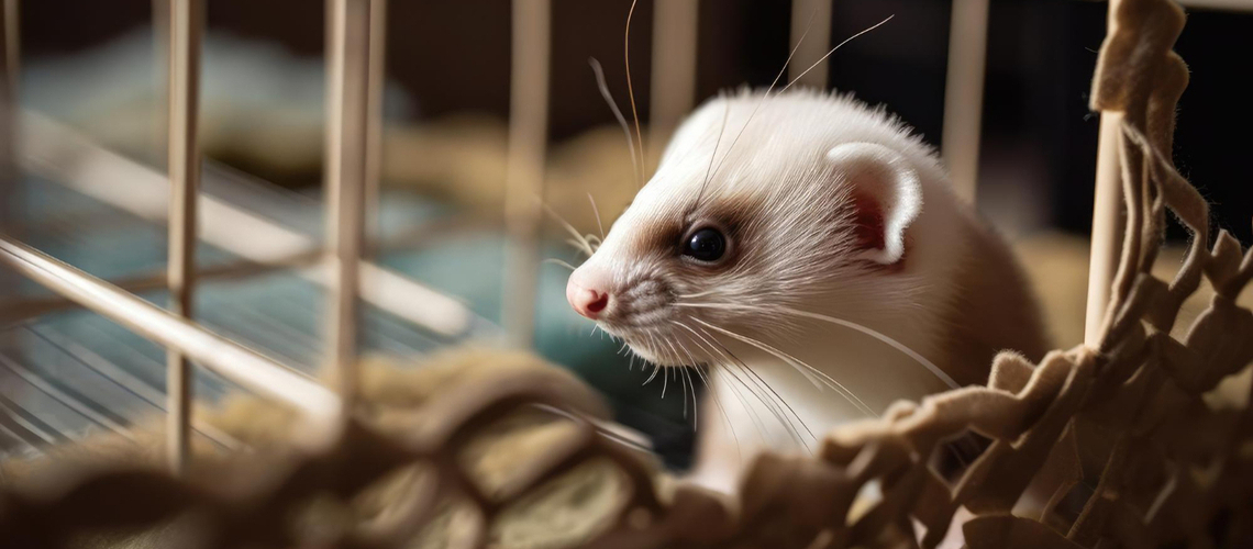 Aménager cage furet