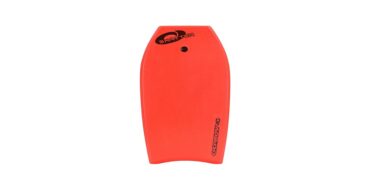 Un bodyboard de couleur rouge