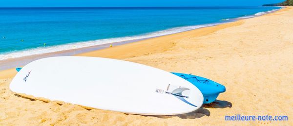 Deux planche de surf sur la plage
