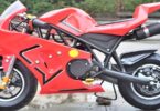 un moto mini pocket rouge