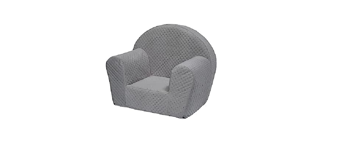 Odolplusz Fauteuil pour enfant pliable | Canapé pour enfant Mini-fauteuil Chaise pour enfant Fauteuil câlin | Mobilier pour enfant pour chambre d' enfant | (Teddy Graphite